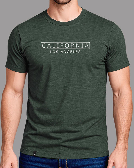 Polera Los Angeles - Verde Jaspeado