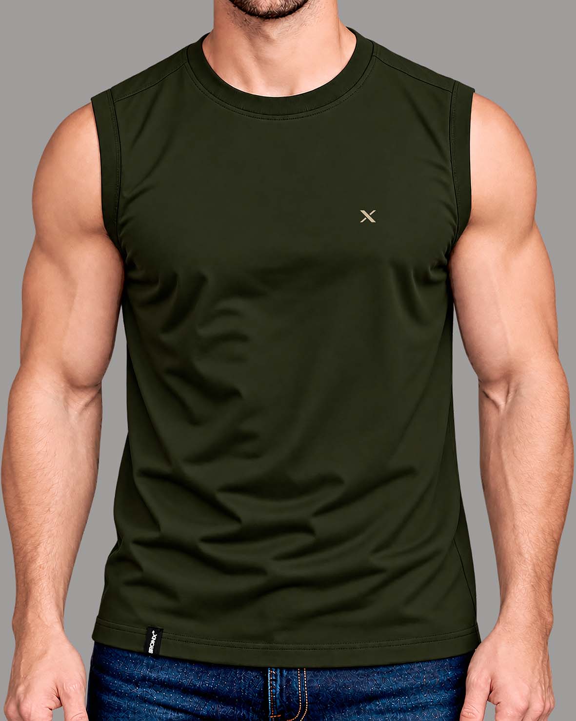 Manga cero Verde Militar