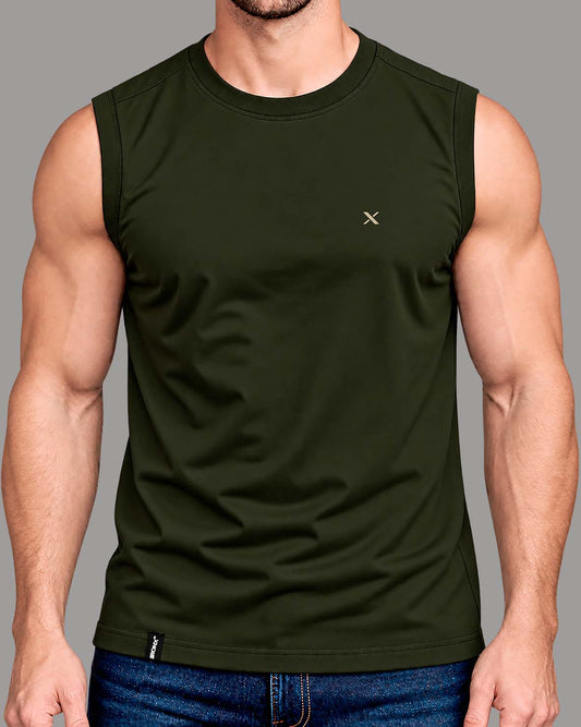 Manga cero Verde Militar