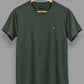 Polera básica - Verde Jaspeado