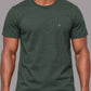 Polera básica - Verde Jaspeado