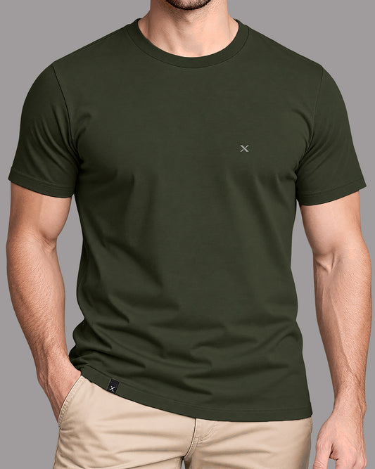 Polera básica - Verde Militar