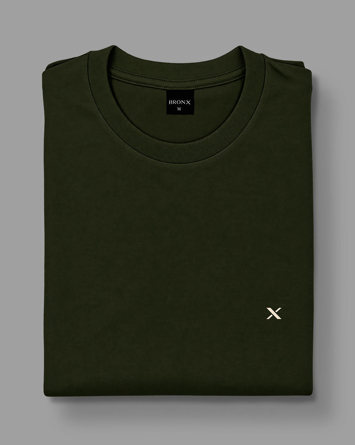 Polera básica - Verde Militar Oscuro