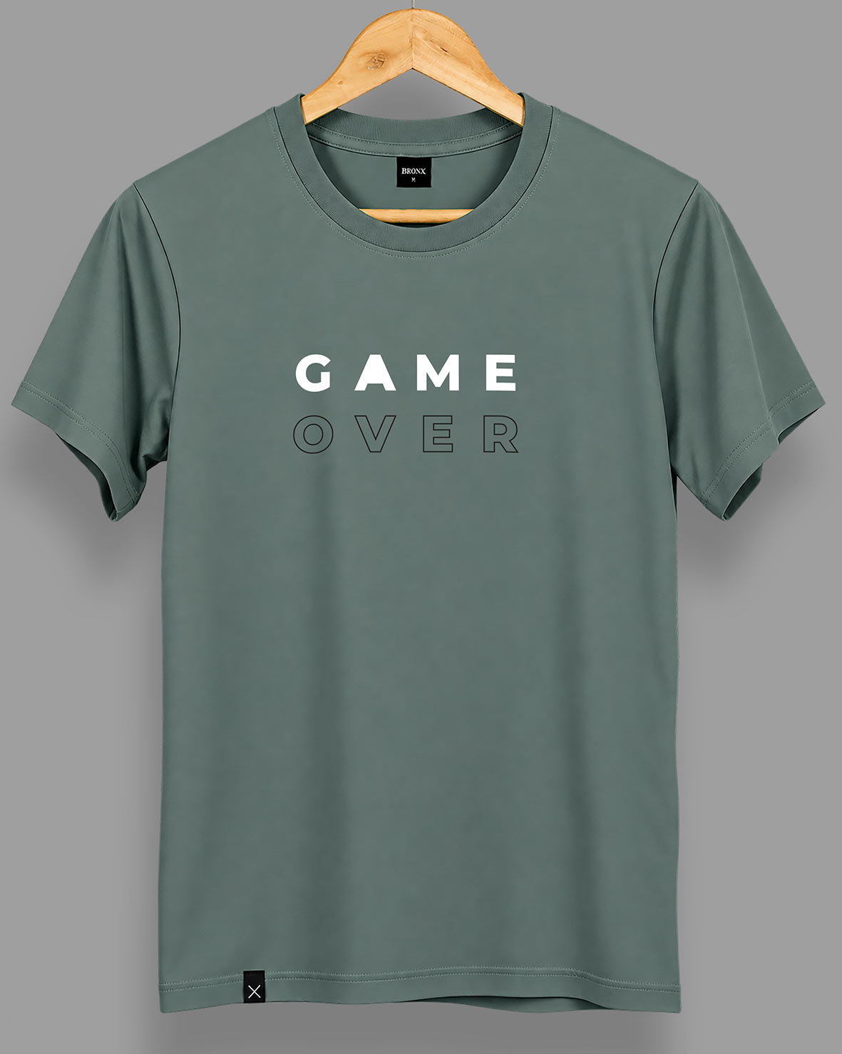 Polera Game Over - Verde Hoja Seca