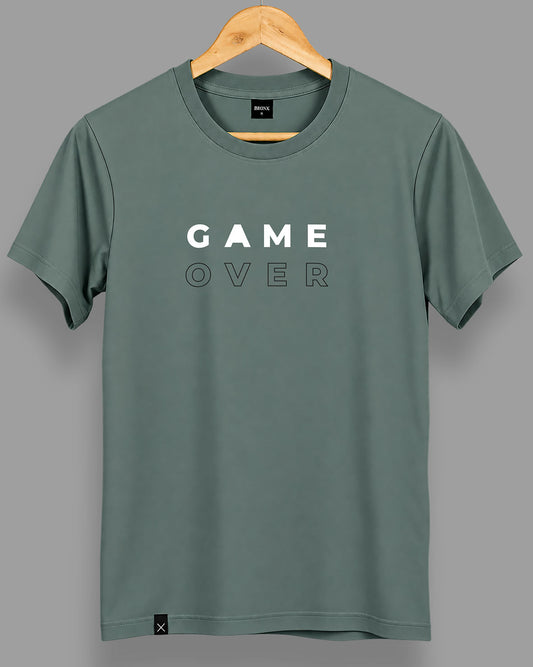 Polera Game Over - Verde Hoja Seca