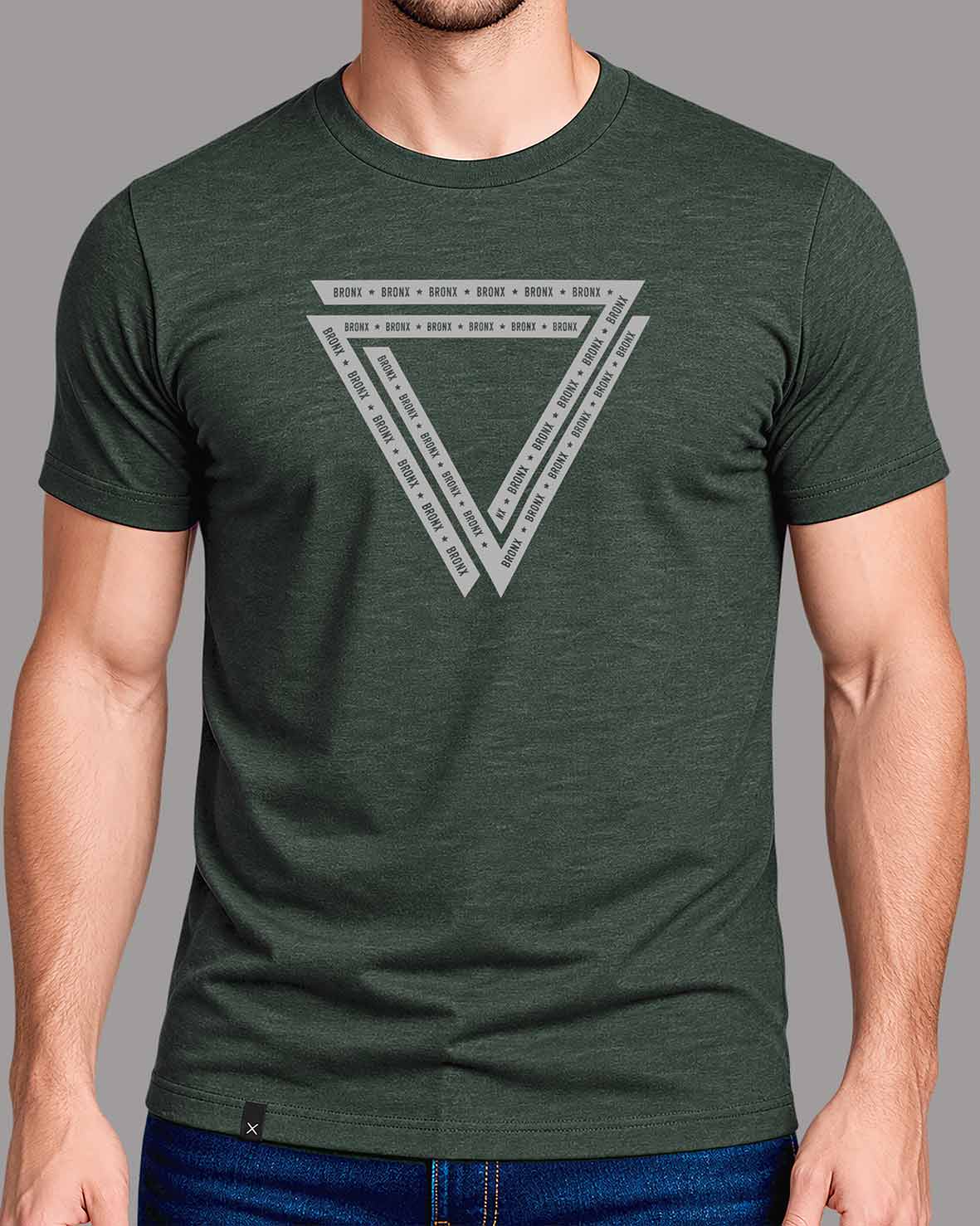 Polera Bronx Triangle - Verde Jaspe