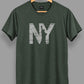 Polera NY - Verde Jaspeado Oscuro