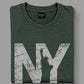 Polera NY - Verde Jaspeado Oscuro