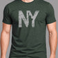 Polera NY - Verde Jaspeado Oscuro