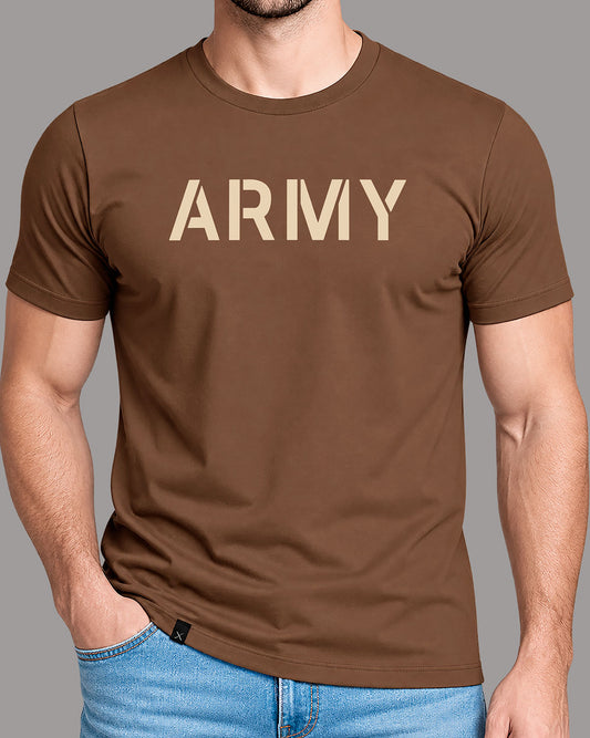 Polera Army - Camel