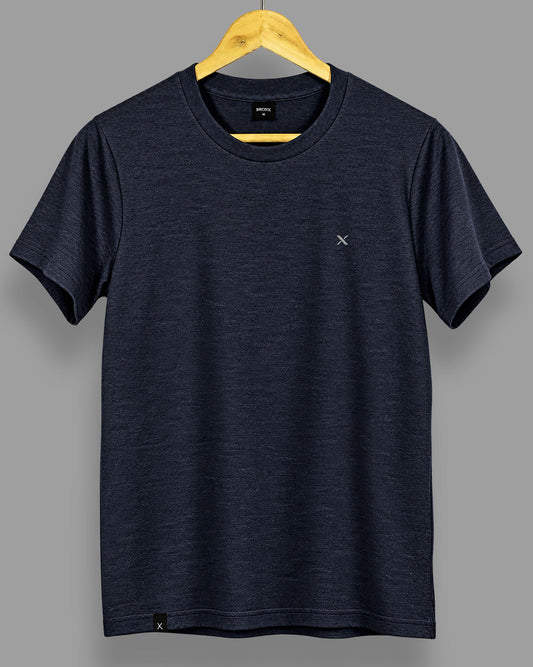 Polera básica - Marino Jaspeado