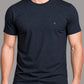Polera básica - Marino Jaspeado