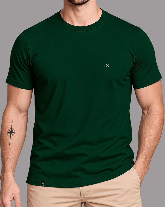 Polera básica - Verde Botella