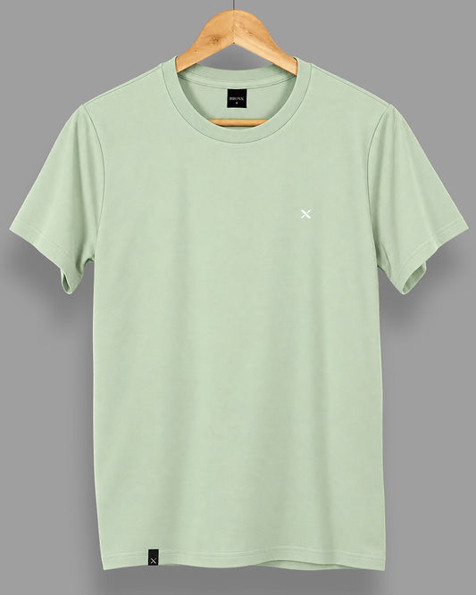 Polera básica - Verde Eucalipto