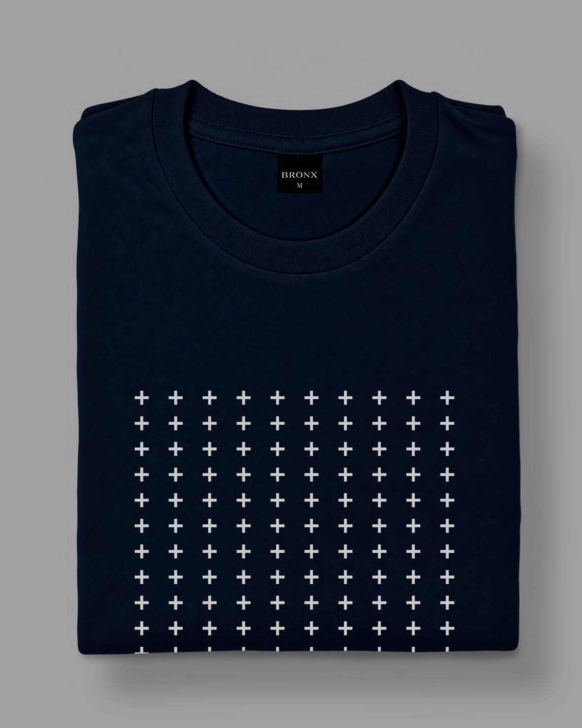 Polera Grid - Azul Marino