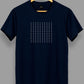 Polera Grid - Azul Marino