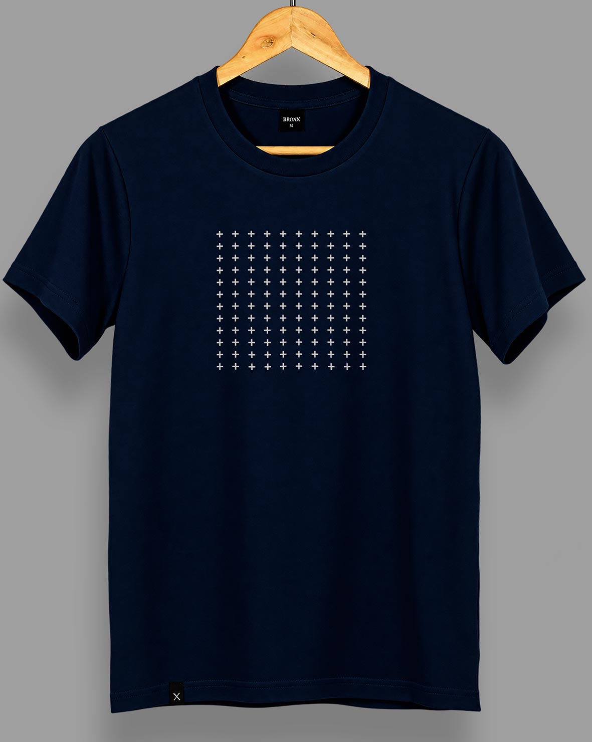 Polera Grid - Azul Marino