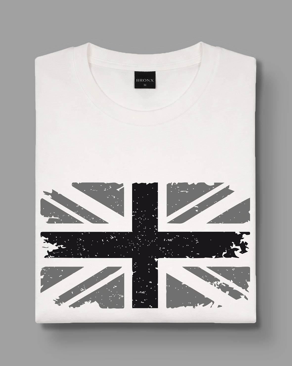 Polera Bandera Inglaterra - Blanco Perla