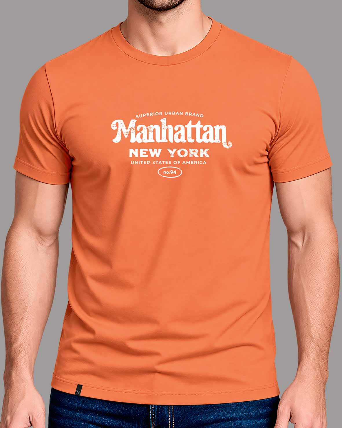 Polera Manhattan - Naranja Terracota