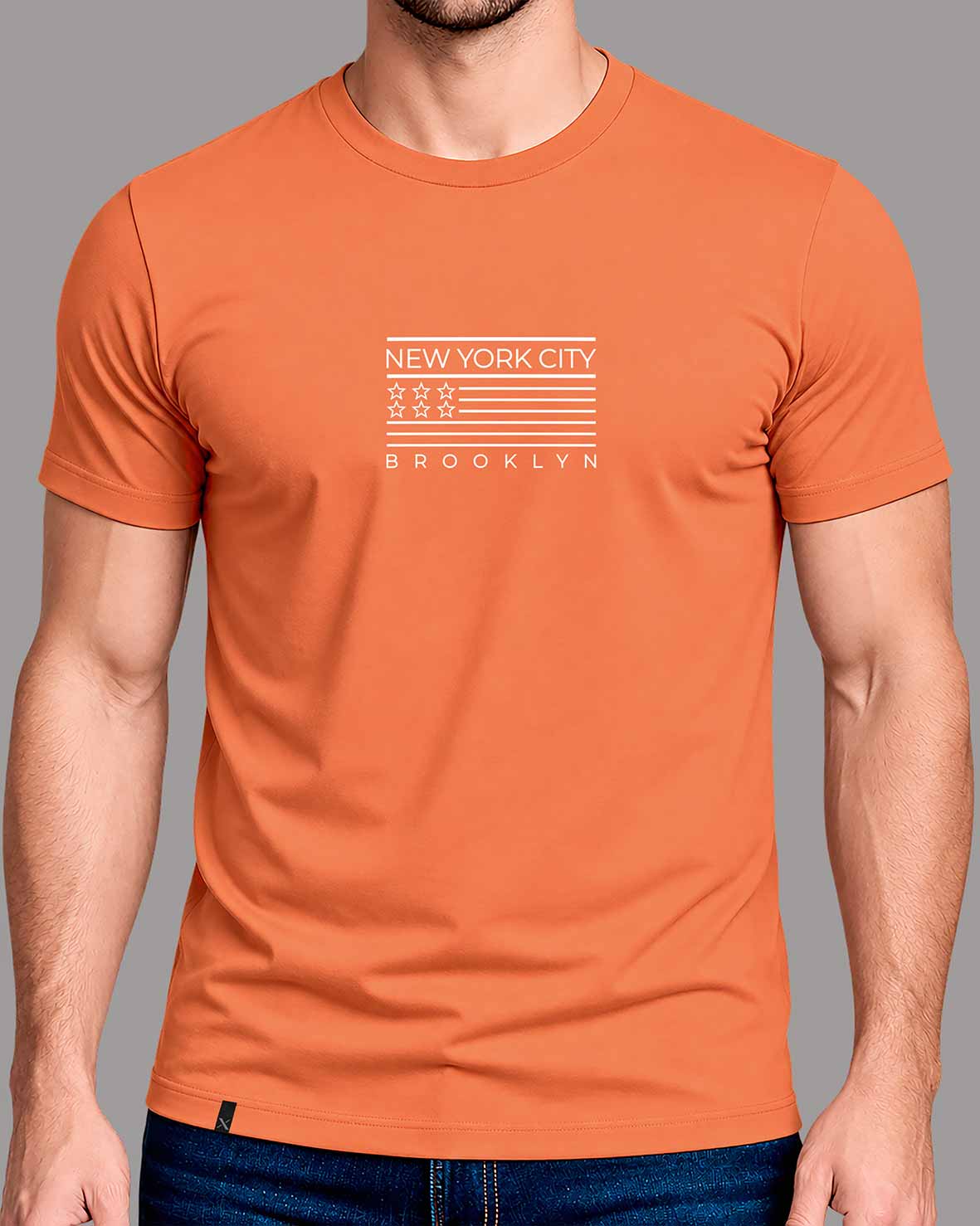 Polera New York City - Naranja Terracota