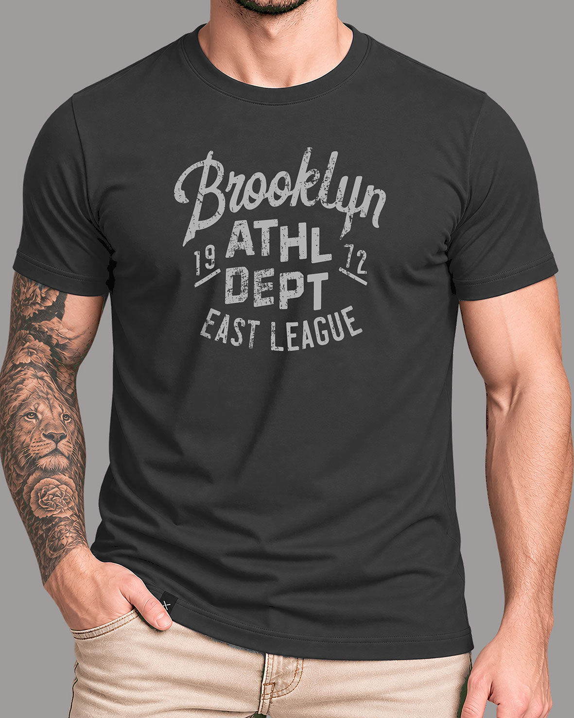 Polera Brooklyn Athl. Dept. - Plomo Oscuro